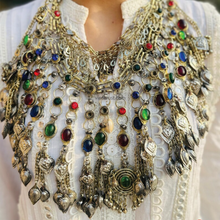 Load image into Gallery viewer, Bohemian Kuchi Necklace,Gypsy Multicolor Kuchi Necklace
