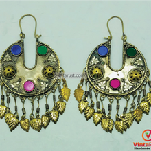 Load image into Gallery viewer, Kuchi Handmade Tribal Hoop Earrings
