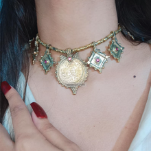 Load image into Gallery viewer, Vintage Coins Necklace With Jewelery Set
