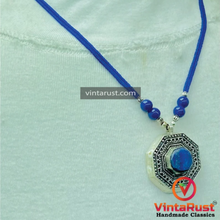 Load image into Gallery viewer, Blue Lapis Lazuli Stone Pendant Necklace
