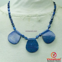 Load image into Gallery viewer, Lapis Lazuli Gemstone Beaded Necklace
