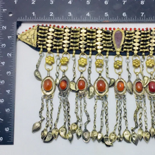 Load image into Gallery viewer, Handmade Choker Necklace with Dangling Tassels
