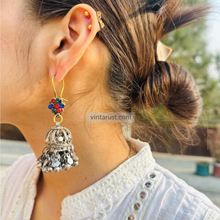 Load image into Gallery viewer, Handmade Boho Light Weight Kuchi Jhumka Earrings
