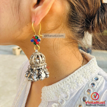 Load image into Gallery viewer, Handmade Boho Light Weight Kuchi Jhumka Earrings
