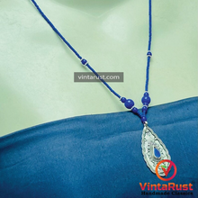 Load image into Gallery viewer, Vintage Lapis Lazuli Minimalist Pendant Necklace
