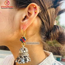 Load image into Gallery viewer, Handmade Boho Light Weight Kuchi Jhumka Earrings
