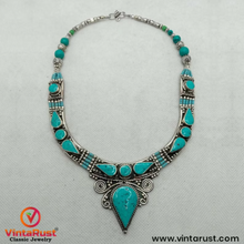 Load image into Gallery viewer, Statement Turquoise  Nepalese Tribal Stylish Choker
