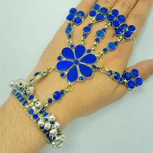 Load image into Gallery viewer, Blue Slave Bracelet Link and Chain Bracelet With Rings
