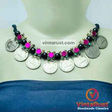 Load image into Gallery viewer, Vintage Coins Antique Choker Necklace
