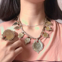 Load image into Gallery viewer, Antique Coins Necklace with earrings and ring Jewellery Set
