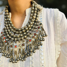 Load image into Gallery viewer, Vintage Afghani Boho Choker Necklace
