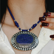 Load image into Gallery viewer, Unique Lapis Lazuli Gemstone Pendant Necklace
