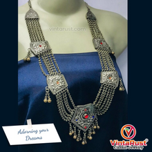 Load image into Gallery viewer, Handmade Antique Bib Necklace With Pendant
