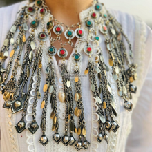 Load image into Gallery viewer, Unique Afghan Kuchi Necklace,Gypsy Multi-Layered Tribal Jewelry
