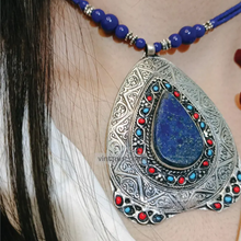 Load image into Gallery viewer, Trendy Lapis Lazuli Pendant Necklace
