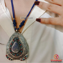 Load image into Gallery viewer, Trendy Lapis Lazuli Pendant Necklace
