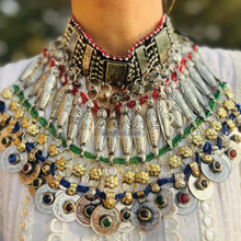 Load image into Gallery viewer, Gypsy Multicolor Necklace with Coins and Beads
