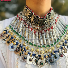 Load image into Gallery viewer, Gypsy Multicolor Necklace with Coins and Beads
