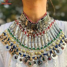 Load image into Gallery viewer, Gypsy Multicolor Necklace with Coins and Beads
