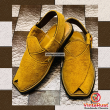 Load image into Gallery viewer, Handmade Suede Leather Norozi Men&#39;s Chappal
