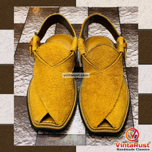Load image into Gallery viewer, Handmade Suede Leather Norozi Men&#39;s Chappal
