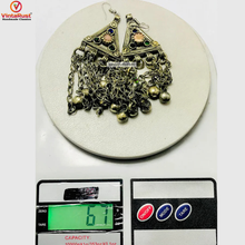 Load image into Gallery viewer, Vintage Silver Long Bells Earrings
