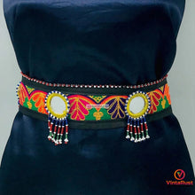 Load image into Gallery viewer, Afghan Handmade Embroidered Work Belt, Mirrors Beads
