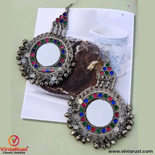 Load image into Gallery viewer, Tribal Vintage Headpiece Matha Patti and Earring Jewelry Set
