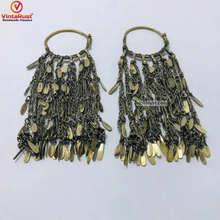 Load image into Gallery viewer, Vintage Silver Kuchi Dangle Earrings
