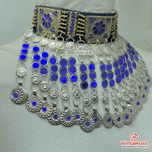 Load image into Gallery viewer, Kuchi Blue Glass Coin Jewelry Set
