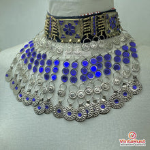 Load image into Gallery viewer, Kuchi Blue Glass Coin Jewelry Set
