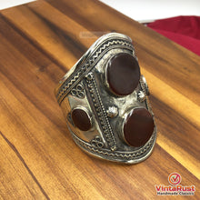 Load image into Gallery viewer, Kuchi Tribal Brown Stone Boho Bracelet
