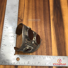 Load image into Gallery viewer, Kuchi Tribal Brown Stone Boho Bracelet
