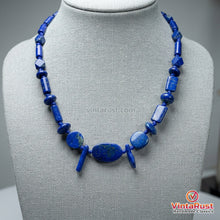 Load image into Gallery viewer, Lapis Lazuli Stone Beaded Tribal Necklace
