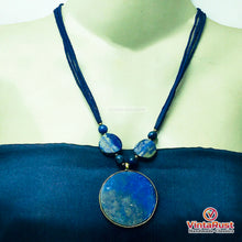 Load image into Gallery viewer, Lapis Lazuli Big Stone Pendant Necklace
