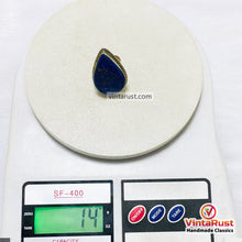 Load image into Gallery viewer, Lapis Lazuli Deep Blue Teardrop Gemstone Ring
