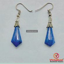 Load image into Gallery viewer, Lapis Lazuli Gemstone Dangle Earrings
