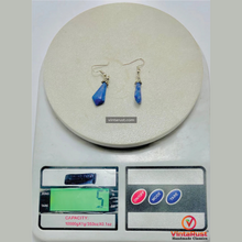 Load image into Gallery viewer, Lapis Lazuli Gemstone Dangle Earrings
