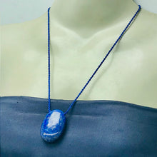 Load image into Gallery viewer, Lapis Lazuli Gemstone Oval Shape Pendant Necklace
