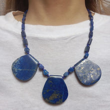 Load image into Gallery viewer, Lapis Lazuli Gemstone Beaded Necklace
