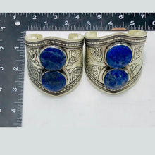Load image into Gallery viewer, Lapis Lazuli Natural Gemstone Cuff Bracelet
