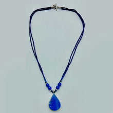 Load image into Gallery viewer, Lapis Lazuli Tear Drop Shape Pendant Necklace
