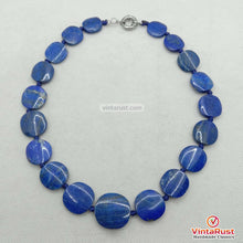Load image into Gallery viewer, Lapis Lazuli Beaded Stone Choker Necklace
