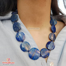 Load image into Gallery viewer, Lapis Lazuli Beaded Stone Choker Necklace
