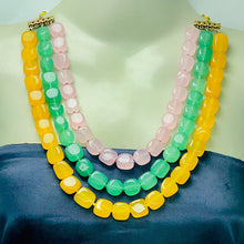 Load image into Gallery viewer, Multicolor Layered Stone Beaded Necklace
