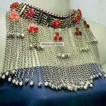 Load image into Gallery viewer, Long Bells Silver Gypsy Choker Necklace
