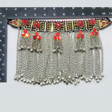 Load image into Gallery viewer, Long Bells Silver Gypsy Choker Necklace
