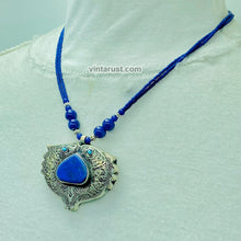 Load image into Gallery viewer, Massive Lapis Lazuli Stone Kuchi Necklace
