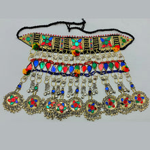 Load image into Gallery viewer, Tribal Multicolor Layered Choker Necklace
