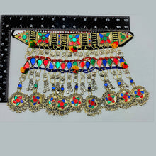 Load image into Gallery viewer, Tribal Multicolor Layered Choker Necklace
